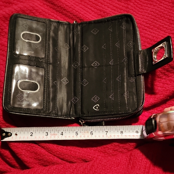 Vera Bradley Black and Pink Floral Wallet - Picture 5 of 7